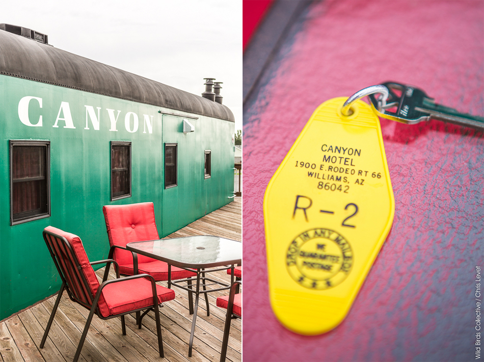 Canyon Motel Dormir dans un wagon de train Wild Birds Collective