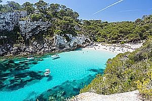 Crique de Cala Macarelleta à Minorque