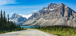 Lac Bow promenade des glaciers Canada