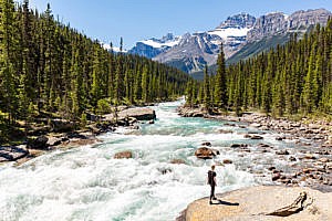 Rivière Mistaya promenade des Glaciers Canada