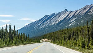 Road trip promenade des Glaciers Canada