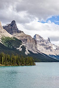 Lac Maligne Jasper Alberta Canada Ouest