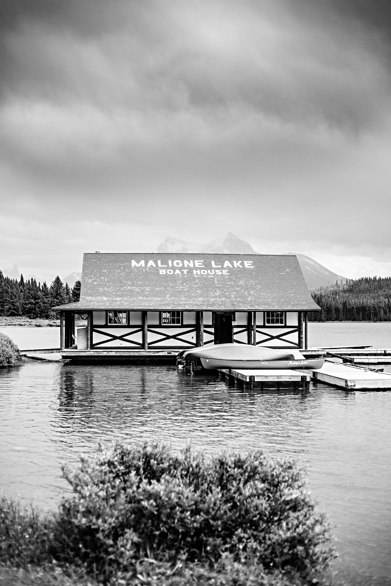 Maligne Lake Boat House Jasper Canada