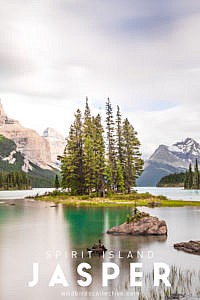 Spirit Island lac Maligne Jasper Canada